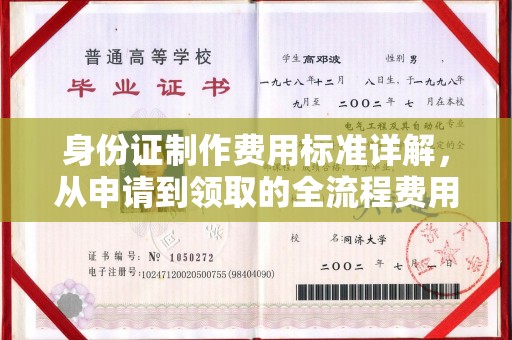 望花身份证制作费用标准详解，从申请到领取的全流程费用解析
